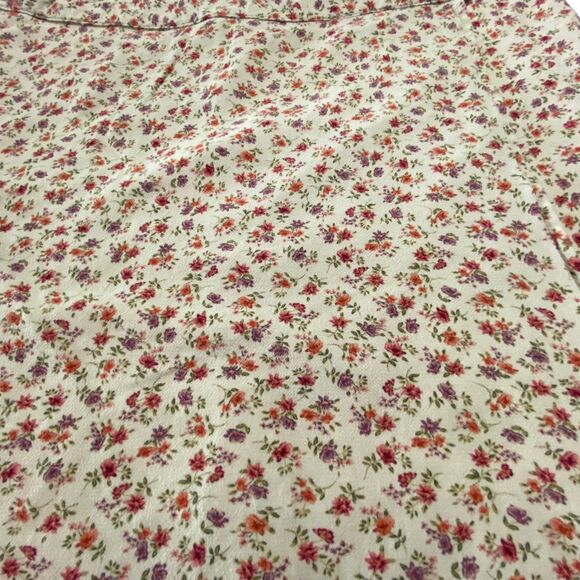 American Eagle Women Floral High-Waisted Tie Wrap Mini Skirt Lined Large - Picture 7 of 9